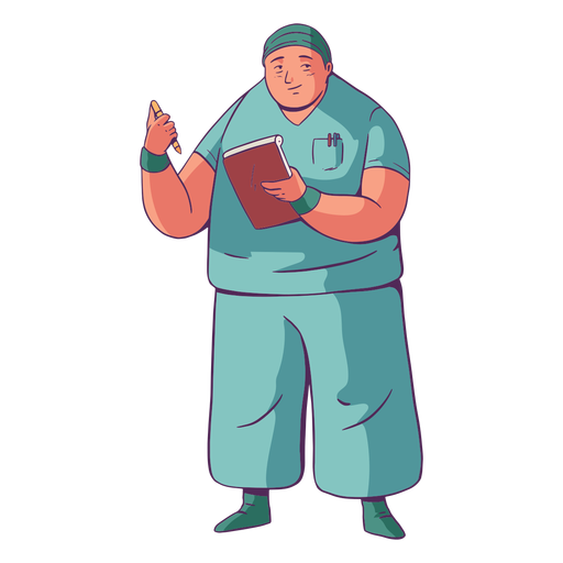 Doctor illustration simple PNG Design