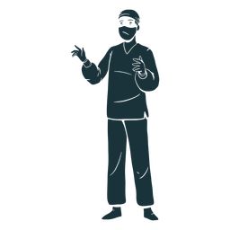 Cirurgia de silhueta médica Desenho PNG