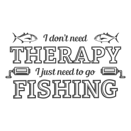 Brauchen Sie keine Therapie Angeln PNG-Design