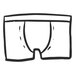 Doodle briefs simple PNG Design Transparent PNG