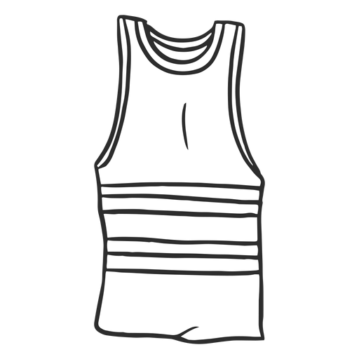 Download Doodle tank top simple - Transparent PNG & SVG vector file