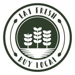 Eat fresh badge PNG Design