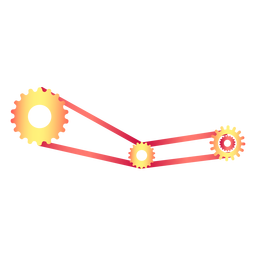 Engranajes geniales de fábrica Diseño PNG