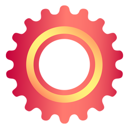 Factory simple gear PNG Design