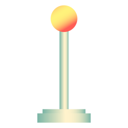 Factory yellow lever switch PNG Design