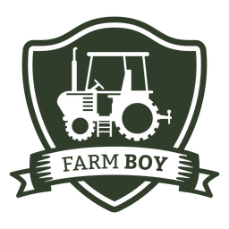 Farm boy badge PNG Design