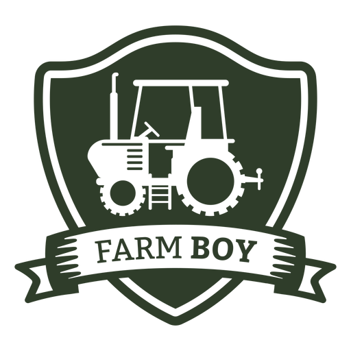 Distintivo de menino de fazenda Desenho PNG