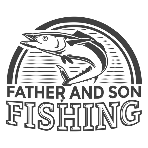 Father son fishing PNG Design