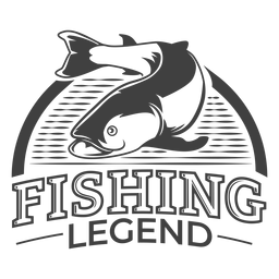 Fishing legend cool PNG Design Transparent PNG