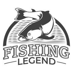 Leyenda de la pesca genial Diseño PNG