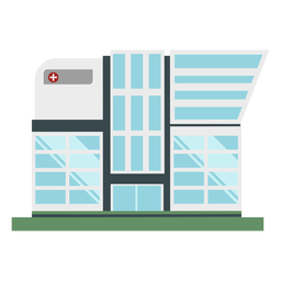 Edificio hospitalario plano Diseño PNG