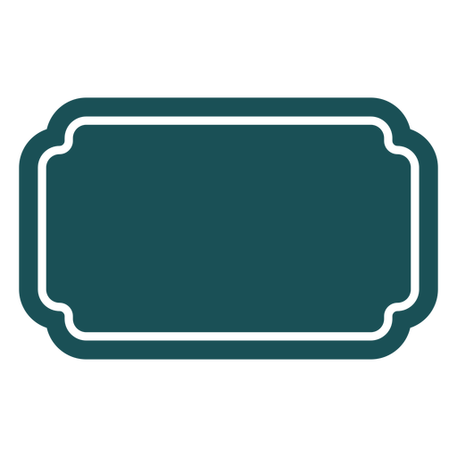 Etiqueta rectangular plana