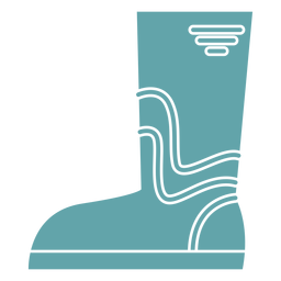 Silhueta de botas de jardinagem Desenho PNG