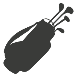 Silueta de equipo de golf Diseño PNG