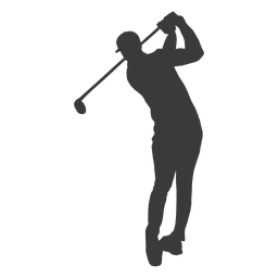 Golfschwung Silhouette Transparente Png Svg Vektor