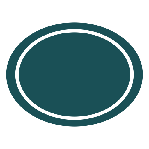 Etiqueta oblonga verde Desenho PNG