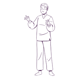 Cirurgia médica desenhada à mão Desenho PNG