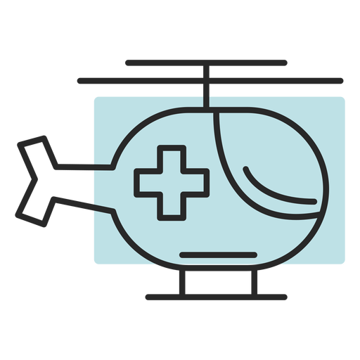 Krankenhaus Nothubschrauber PNG-Design