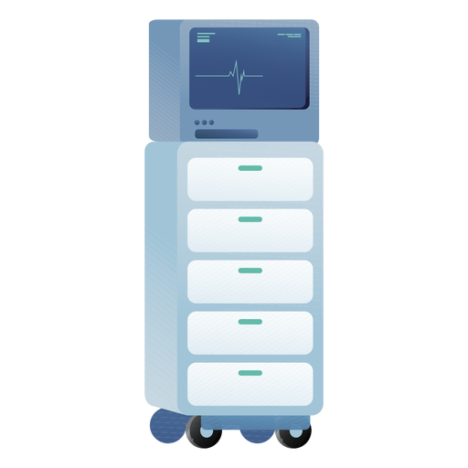 Hospital lifeline machine PNG Design
