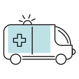 Krankenwagen im Krankenhaus PNG-Design