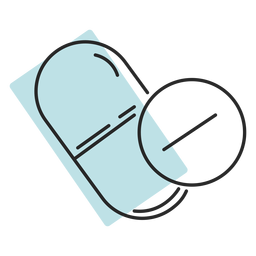 Hospital medicine pills duotone PNG Design
