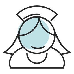 Krankenhauskrankenschwester-Symbol PNG-Design