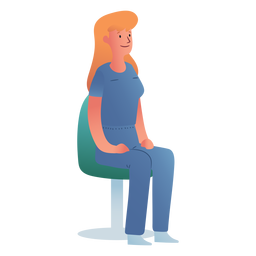 Krankenhaus sitzender Arzt PNG-Design