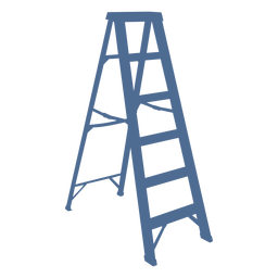 Leiter Unterstützung Silhouette PNG-Design