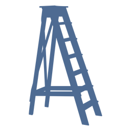 Escalera con soporte silueta Diseño PNG