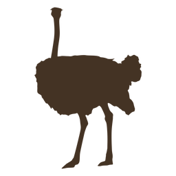 Large ostrich silhouette PNG Design Transparent PNG
