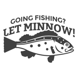 Deje la pesca de minnow Transparent PNG