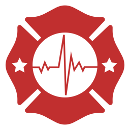Lifeline firefighter badge PNG Design