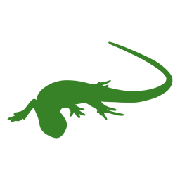 Pose de rastreamento lagarto silhueta Desenho PNG