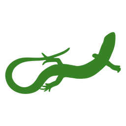 Silhueta de lagarto cauda enrolada Desenho PNG Transparent PNG