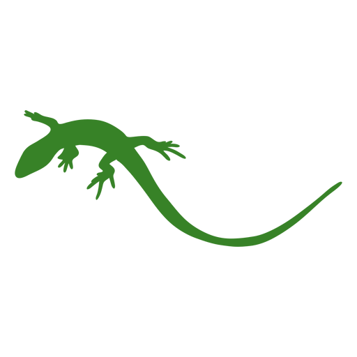 Silhueta de lagarto simples Desenho PNG