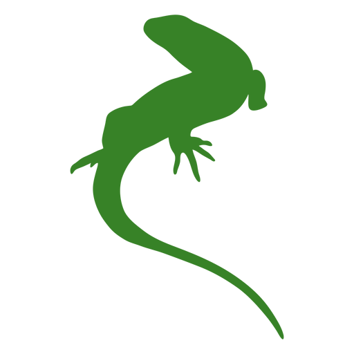 Silhueta simples de lagarto Desenho PNG
