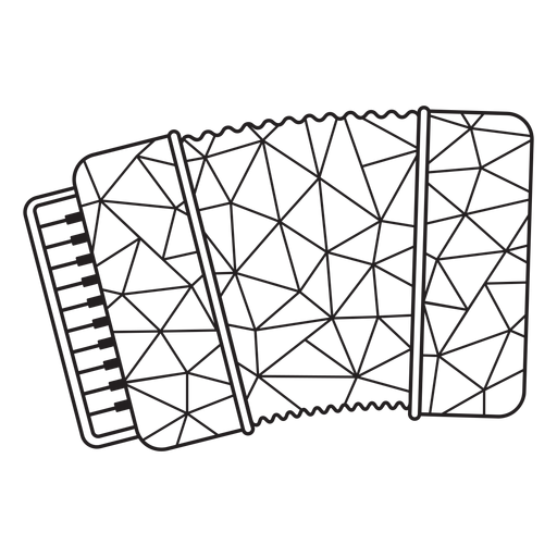 Download Low poly accordion stroke - Transparent PNG & SVG vector file