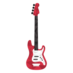 Low poly electric guitar colored PNG Design Transparent PNG