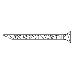 Flauta de trazo de flauta de baja poli Diseño PNG