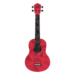 Guitarra low poly de colores Diseño PNG