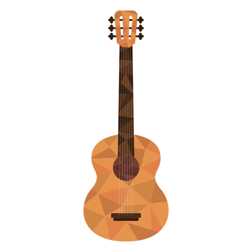 Guitarra low poly viol?o Desenho PNG
