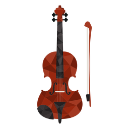 Niedrige Polyvioline gefärbt PNG-Design