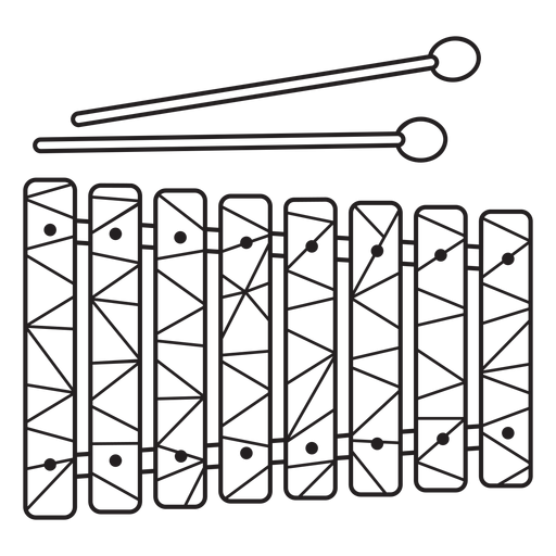 Curso de poli xilofone baixo Desenho PNG