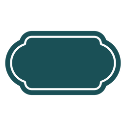 Rótulo retângulo oblongo Desenho PNG