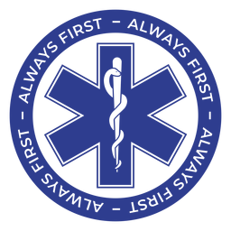 O paramédico é sempre o primeiro crachá Desenho PNG