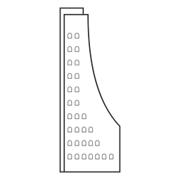 Estructura con forma peculiar dibujada Diseño PNG