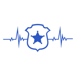 Estrela da polícia salva-vidas Desenho PNG