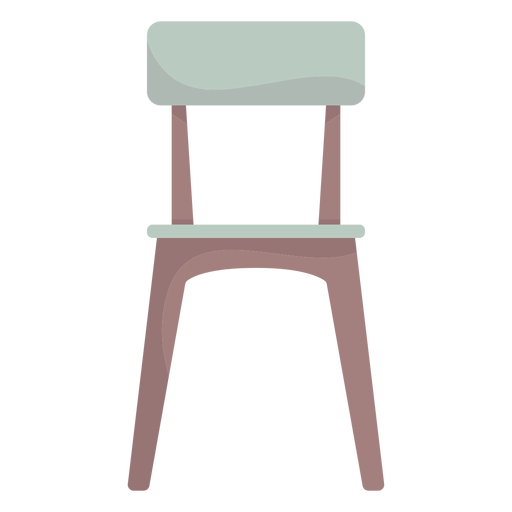 Pretty chair colored PNG Design