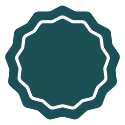 Simple flower like label PNG Design