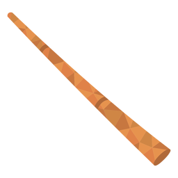 Flauta simples colorida Desenho PNG